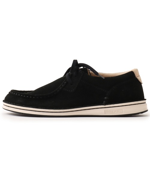 BIRKENSTOCK(ビルケンシュトック)の「BIRKENSTOCK PASADENA LEVE BLACK / ビルケンシュトック パサデナ スウェード ブラック(モカシン/デッキシューズ・メンズ・ブラック・26.0cm/26.5cm/27.0cm/28.0cm/28.5cm)」の1枚目の写真