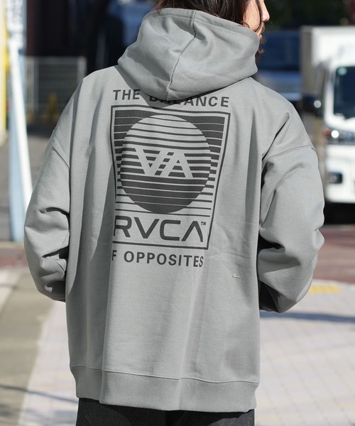 RVCA（ルーカ）の「RVCA メンズ BRINDER HD パーカー 【2025年秋冬モデル】 @autumn/ルーカバックプリントプルオーバーパーカー・フーディー（パーカー・メンズ・ヘザーグレー/グリーン系その他/ホワイト系その他/ホワイト・SMALL/MEDIUM/LARGE/X-LARGE）」の4枚目の写真