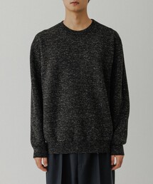 リネン ミックス リバーシブルニット