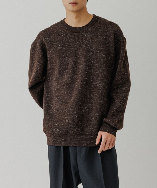 ADAM ET ROPE'(アダムエロペ)の「リネン ミックス リバーシブルニット(ニット/セーター・メンズ・ブラック系その他/ブラウン系その他/グリーン・M/L)」の8枚目の写真