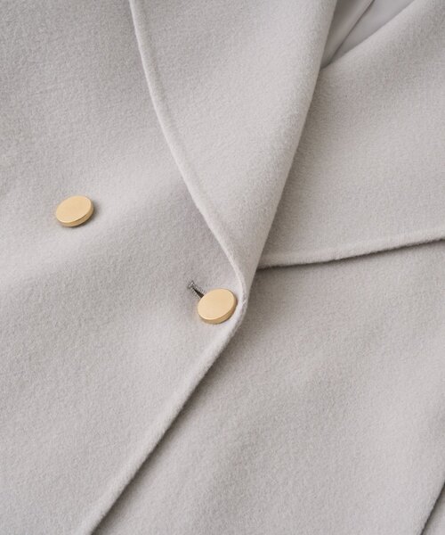 La boutique BonBon（ラブティックボンボン）の「【春まで使える！・最強モテコート】ダブルフェイスショールカラーコート（その他アウター・レディース・ミント/ライトグレー/ピンク・FREE）」の15枚目の写真