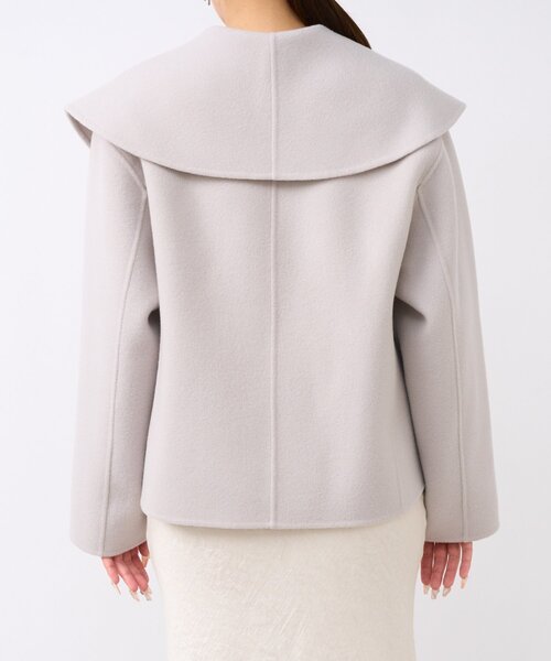 La boutique BonBon（ラブティックボンボン）の「【春まで使える！・最強モテコート】ダブルフェイスショールカラーコート（その他アウター・レディース・ミント/ライトグレー/ピンク・FREE）」の18枚目の写真