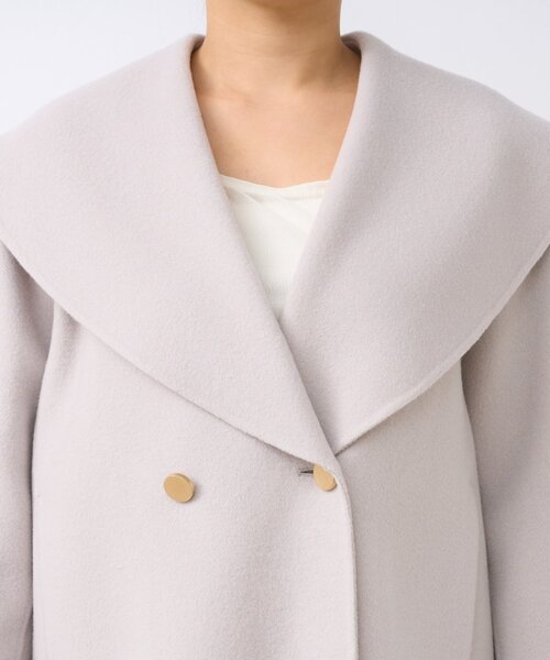 La boutique BonBon（ラブティックボンボン）の「【春まで使える！・最強モテコート】ダブルフェイスショールカラーコート（その他アウター・レディース・ミント/ライトグレー/ピンク・FREE）」の19枚目の写真