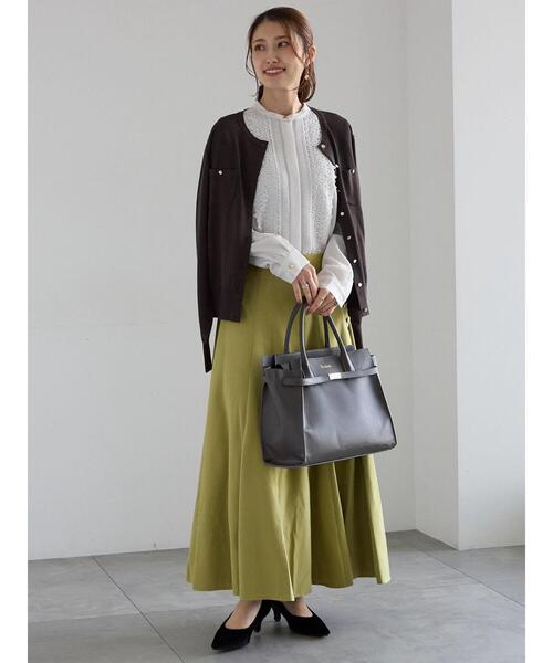 Te chichi（テチチ）の「ポケットデザインクルーネックカーディガン（カーディガン/ボレロ・レディース・チャコールグレー/ブラック/ピンク/ブルー・F）」の9枚目の写真