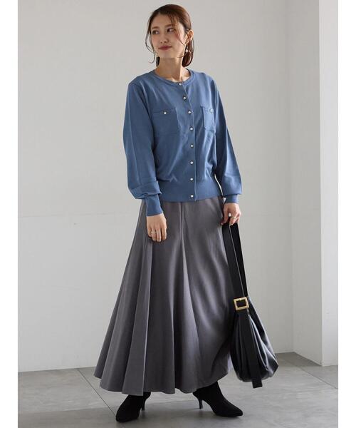 Te chichi（テチチ）の「ポケットデザインクルーネックカーディガン（カーディガン/ボレロ・レディース・チャコールグレー/ブラック/ピンク/ブルー・F）」の14枚目の写真