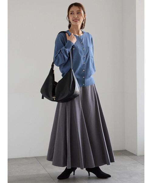 Te chichi（テチチ）の「ポケットデザインクルーネックカーディガン（カーディガン/ボレロ・レディース・チャコールグレー/ブラック/ピンク/ブルー・F）」の15枚目の写真