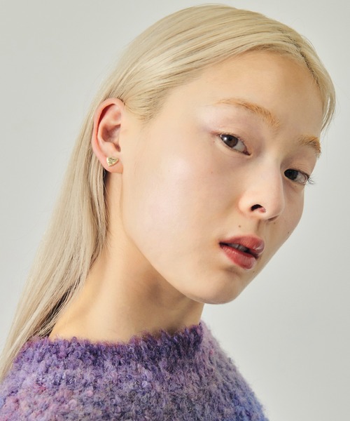 GOLDY（ゴールディ）の「ルーカス ハート ID プレート ピアス（ピアス（両耳用）・レディース・シルバー/ゴールド/シルバー系その他/ゴールド系その他・FREE）」の7枚目の写真