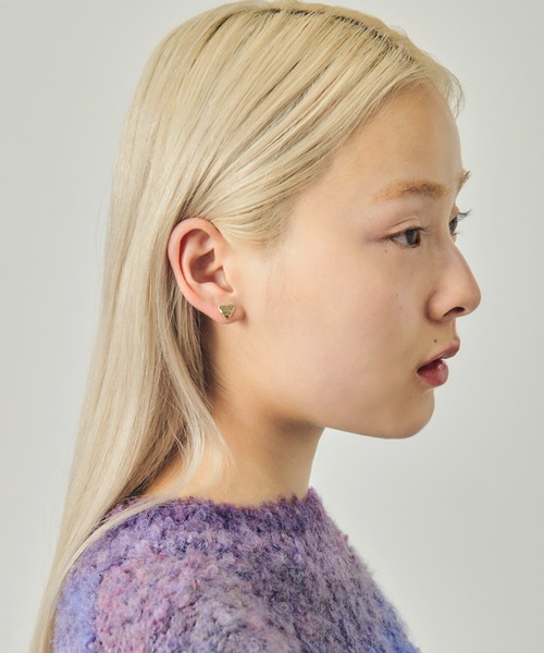 GOLDY（ゴールディ）の「ルーカス ハート ID プレート ピアス（ピアス（両耳用）・レディース・シルバー/ゴールド/シルバー系その他/ゴールド系その他・FREE）」の8枚目の写真