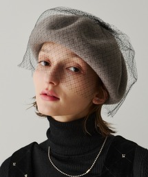 PERNA（ペルナ）の「チュールベレー帽（ハンチング/ベレー帽）」