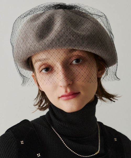 セール】チュールベレー帽（ハンチング/ベレー帽）｜PERNA（ペルナ）の