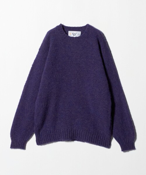 セール】＜LAURENCE J. SMITH＞ シェットランド クルーネック ニット