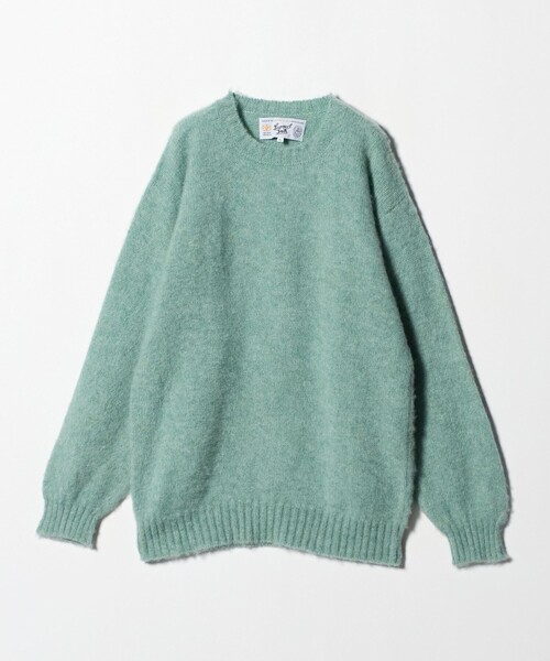 セール】＜LAURENCE J. SMITH＞ シェットランド クルーネック ニット