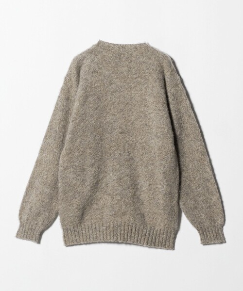 Laurence J Smith（ローレンスジェイスミス）の「＜LAURENCE J. SMITH＞ シェットランド クルーネック ニット（ニット/セーター・メンズ・ライム/ライトグレー/レッド/ピンク/オフホワイト/ダークブラウン/コバルトブルー/ベージュ/パープル/イエロー/ダークグレー/ケリーグリーン・L/XL/M）」の13枚目の写真