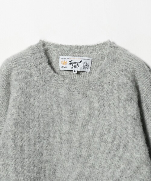 セール】＜LAURENCE J. SMITH＞ シェットランド クルーネック ニット