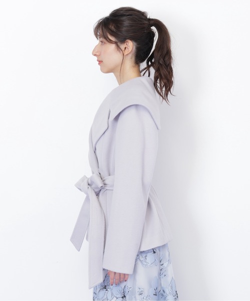 JILL by JILL STUART(ジルバイジルスチュアート)の「◇ビジュー釦ビッグカラーショートコート(その他アウター・レディース・グレー/ベージュ/ホワイト・SMALL/MEDIUM)」の13枚目の写真