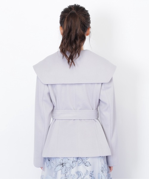 JILL by JILL STUART(ジルバイジルスチュアート)の「◇ビジュー釦ビッグカラーショートコート(その他アウター・レディース・グレー/ベージュ/ホワイト・SMALL/MEDIUM)」の14枚目の写真