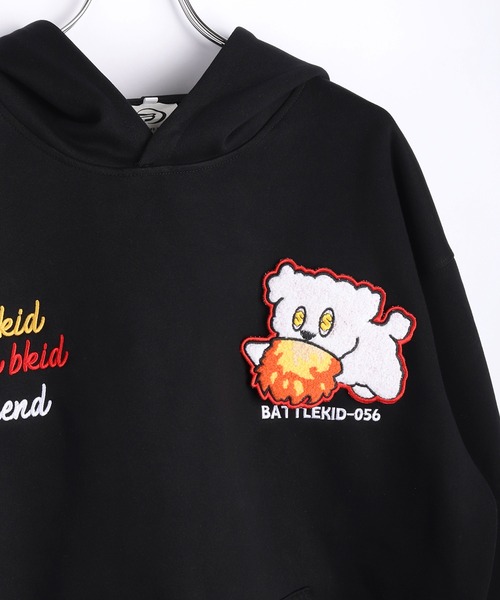 WESTSEA(ウエストシー)の「ワッペン取り外し可能 サガラ刺繍 オーバーサイズ プルパーカー 長袖(パーカー・メンズ・ブラック/ホワイト/ネイビー・M/L/XL)」の11枚目の写真
