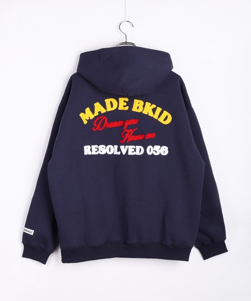 WESTSEA(ウエストシー)の「ワッペン取り外し可能 サガラ刺繍 オーバーサイズ プルパーカー 長袖(パーカー・メンズ・ブラック/ホワイト/ネイビー・M/L/XL)」の13枚目の写真