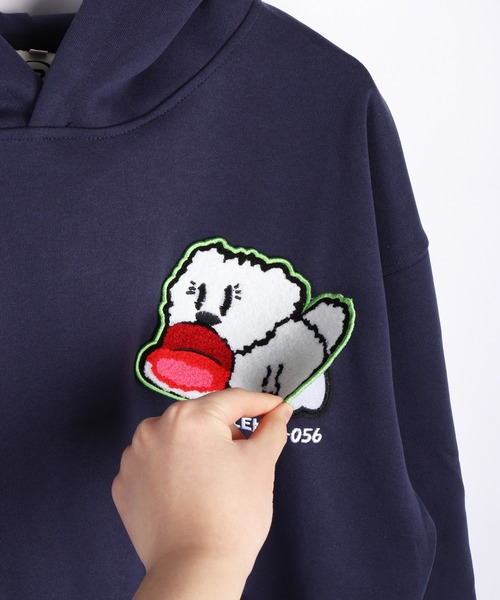 WESTSEA(ウエストシー)の「ワッペン取り外し可能 サガラ刺繍 オーバーサイズ プルパーカー 長袖(パーカー・メンズ・ブラック/ホワイト/ネイビー・M/L/XL)」の16枚目の写真