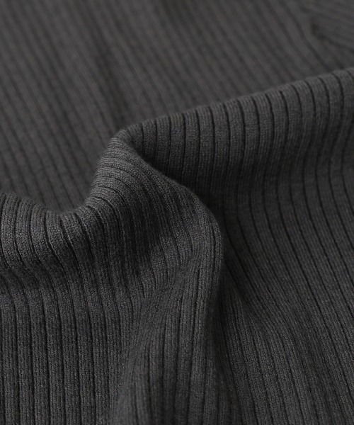 somari imagination（ソマリ イマジネーション）の「『レースフリルリブタートルニット』（ニット/セーター・レディース・ブルー/チャコール・1/2）」の8枚目の写真