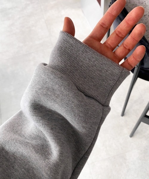 NOWLE（ノウル）の「【NOWLE】ヴィンテージライク カレッジロゴ 刺繍 スウェット（スウェット・メンズ・グレー・LARGE/MEDIUM/X-LARGE）」の14枚目の写真