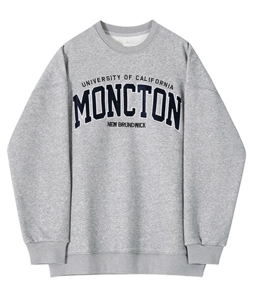 NOWLE（ノウル）の「【NOWLE】ヴィンテージライク カレッジロゴ 刺繍 スウェット（スウェット・メンズ・グレー・LARGE/MEDIUM/X-LARGE）」の15枚目の写真