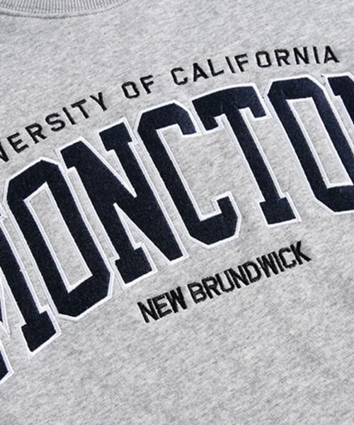 NOWLE（ノウル）の「【NOWLE】ヴィンテージライク カレッジロゴ 刺繍 スウェット（スウェット・メンズ・グレー・LARGE/MEDIUM/X-LARGE）」の18枚目の写真