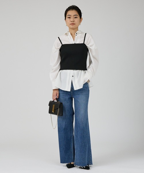 RED CARD TOKYO（レッドカード）の「【RED CARD/レッドカード】Maverick ワイドフレアーパンツデニム（デニムパンツ・レディース・ブルー・25/23/24/22）」の17枚目の写真