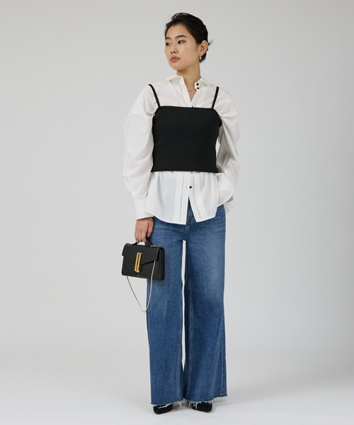 RED CARD TOKYO（レッドカード）の「【RED CARD/レッドカード】Maverick ワイドフレアーパンツデニム（デニムパンツ・レディース・ブルー・25/23/24/22）」の18枚目の写真