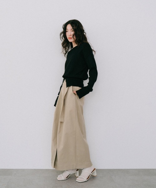 DRWCYS（ドロシーズ）の「フロントボタンハイゲージニット（ニット/セーター・レディース・ブラック/グレー/モカ/アイボリー・FREE）」の16枚目の写真