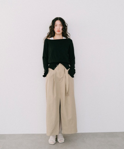 DRWCYS（ドロシーズ）の「フロントボタンハイゲージニット（ニット/セーター・レディース・ブラック/グレー/モカ/アイボリー・FREE）」の17枚目の写真