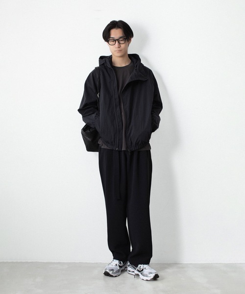 ATTACHMENT（アタッチメント）の「NYタフタ フーデット トラックジャケット / NY TAFFETA HOODED TRACK JKT（ブルゾン・メンズ・ブラウン/ブラック/カーキ系・3/2/1）」の16枚目の写真