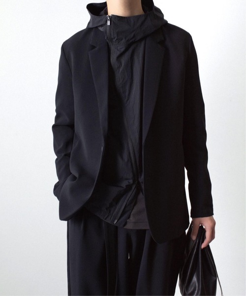 ATTACHMENT(アタッチメント)の「NYタフタ フーデット トラックジャケット / NY TAFFETA HOODED TRACK JKT(ブルゾン・メンズ・ブラウン/ブラック/カーキ系・3/2/1/4)」の18枚目の写真