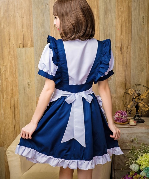 OSYAREVO(オシャレボ)の「コスプレ メイド クリスマス X-mas(コスチューム/パーティーグッズ・レディース・ネイビー・ONESIZE)」の3枚目の写真
