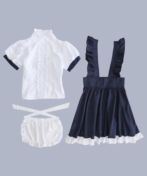 OSYAREVO(オシャレボ)の「コスプレ メイド クリスマス X-mas(コスチューム/パーティーグッズ・レディース・ネイビー・ONESIZE)」の9枚目の写真