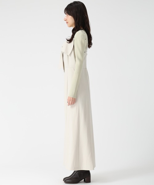 31 Sons de mode（トランテアン　ソン　ドゥ　モード）の「2025秋冬新作 ニットセットリボンモチーフジャンスカ（ジャンパースカート・レディース・ブラウン/ブラック/グレイッシュベージュ・S/M）」の7枚目の写真