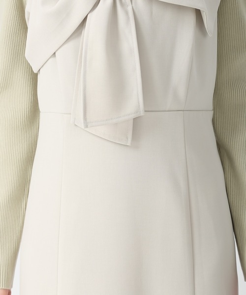 31 Sons de mode（トランテアン　ソン　ドゥ　モード）の「2025秋冬新作 ニットセットリボンモチーフジャンスカ（ジャンパースカート・レディース・ブラウン/ブラック/グレイッシュベージュ・S/M）」の12枚目の写真