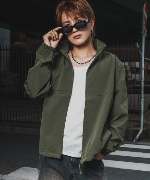 SIDEWAY STANCE（サイドウェイスタンス）の「【SIDEWAY STANCE】ポリワッシャー ブルゾン（ブルゾン・メンズ・カーキ/ブラック・SMALL/MEDIUM/LARGE/X-LARGE）」の2枚目の写真