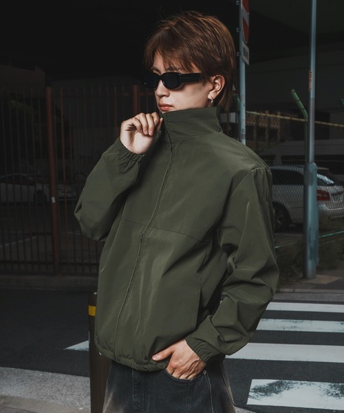 SIDEWAY STANCE（サイドウェイスタンス）の「【SIDEWAY STANCE】ポリワッシャー ブルゾン（ブルゾン・メンズ・カーキ/ブラック・SMALL/MEDIUM/LARGE/X-LARGE）」の7枚目の写真