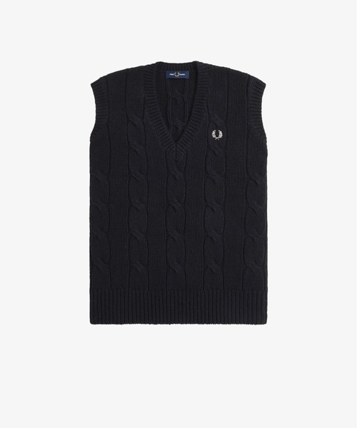 Cable Knit Vest／ケーブルニットベスト（ベスト）｜FRED PERRY