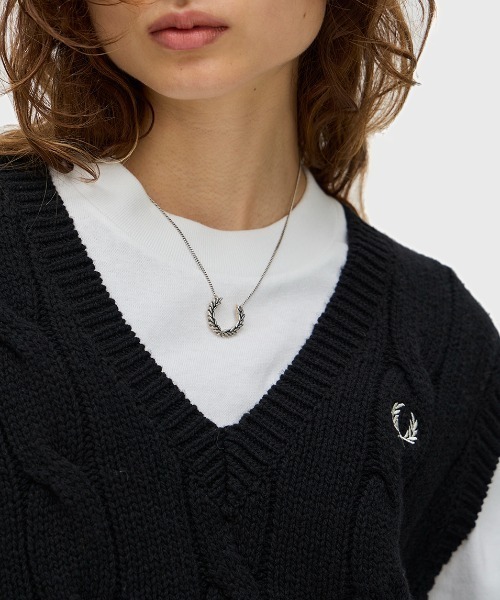 Cable Knit Vest／ケーブルニットベスト（ベスト）｜FRED PERRY