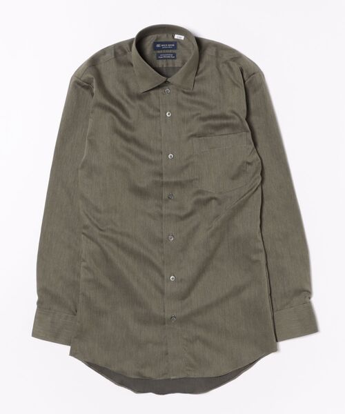 TOKYO SHIRTS(トウキョウシャツ)の「【超形態安定】 形態安定ノンアイロン ワイド 長袖ビジネスワイシャツ(ビジネスシャツ・メンズ・カーキ・首回り39cm-裄丈84cm/首回り39cm-裄丈80cm/首回り43cm-裄丈86cm/首回り43cm-裄丈82cm/首回り42cm-裄丈86cm/首回り42cm-裄丈82cm/首回り41cm-裄丈86cm/首回り41cm-裄丈82cm/首回り37cm-裄丈80cm)」の6枚目の写真