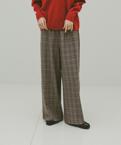 GLOBAL WORK（グローバルワーク）の「あったかリラックスワイドパンツ/591305（その他パンツ・レディース・グレー系その他6/ライトグレー/オフホワイト/ダークブルー/ブラウン系その他7/ブラック・SMALL/LARGE/MEDIUM）」の21枚目の写真