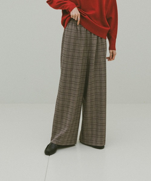 GLOBAL WORK（グローバルワーク）の「あったかリラックスワイドパンツ/591305（その他パンツ・レディース・グレー系その他6/ライトグレー/オフホワイト/ダークブルー/ブラウン系その他7/ブラック・SMALL/LARGE/MEDIUM）」の22枚目の写真