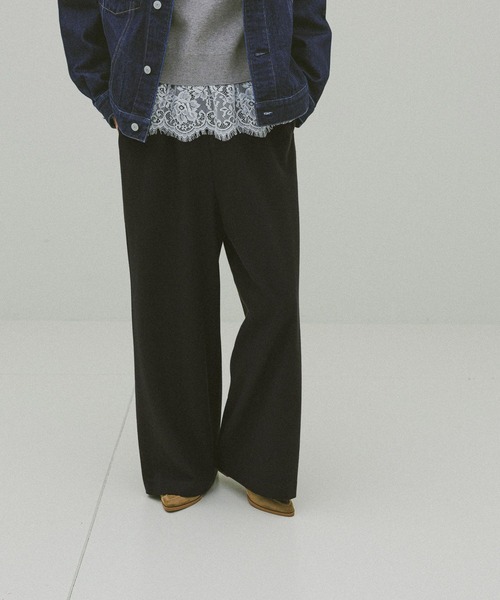 GLOBAL WORK（グローバルワーク）の「あったかリラックスワイドパンツ/591305（その他パンツ・レディース・グレー系その他6/ライトグレー/オフホワイト/ダークブルー/ブラウン系その他7/ブラック・SMALL/LARGE/MEDIUM）」の16枚目の写真