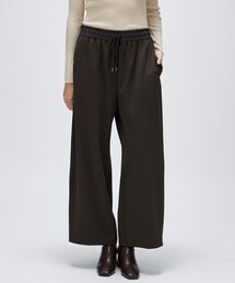 cloenc | 【セットアップ/マシンウォッシュ】カットジョーゼットイージーワイドパンツ(その他パンツ)