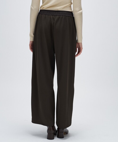 cloenc（クロエンス）の「【セットアップ／マシンウォッシュ】カットジョーゼットイージーワイドパンツ（その他パンツ・レディース・ダークブラウン/ブラック/オフホワイト・01/02/03）」の13枚目の写真