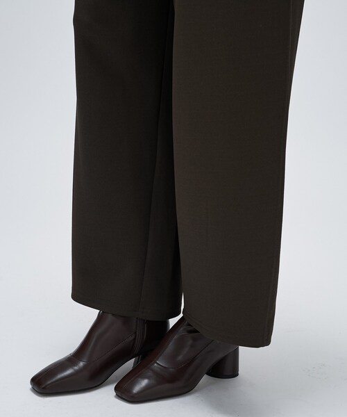 cloenc（クロエンス）の「【セットアップ／マシンウォッシュ】カットジョーゼットイージーワイドパンツ（その他パンツ・レディース・ダークブラウン/ブラック/オフホワイト・01/02/03）」の17枚目の写真