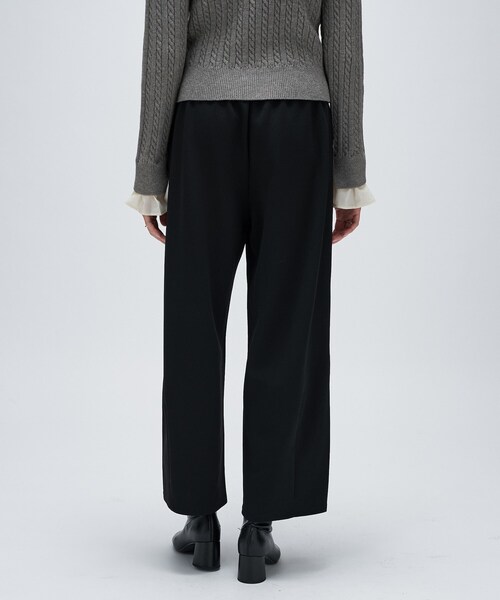 cloenc（クロエンス）の「【セットアップ／マシンウォッシュ】カットジョーゼットイージーワイドパンツ（その他パンツ・レディース・ダークブラウン/ブラック/オフホワイト・01/02/03）」の21枚目の写真
