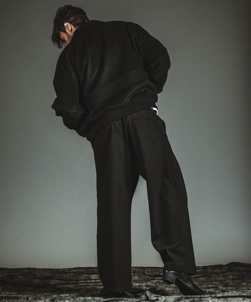 NO ID.(ノーアイディ)の「【NO ID.】Cross Tuck Wide Trousers / クロス タック ワイド トラウザーズ(その他パンツ・メンズ・ブラック/グレー・2/1)」の20枚目の写真